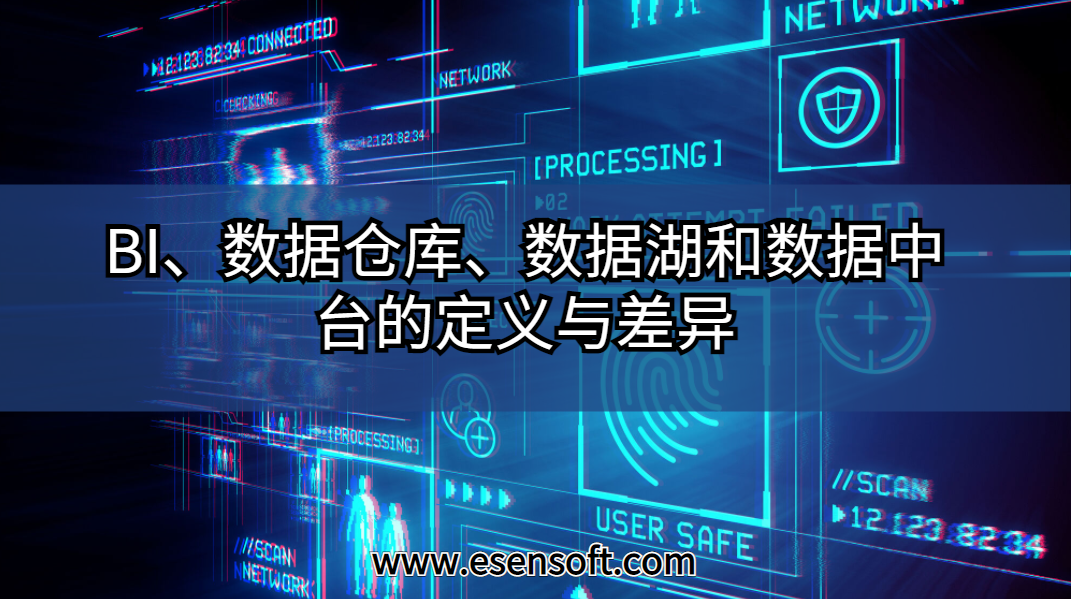 BI、数据仓库、数据湖和数据中台的定义与差异